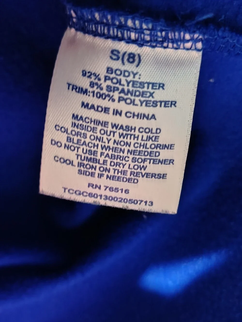 ASICS Quarter Zip Jacket Size 8 Royal Blue Orange Activewear